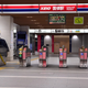 The ticket gates at Kokuryu Station are empty.